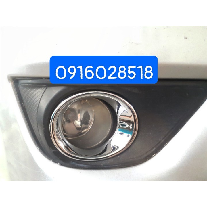 Ốp đèn gầm, đèn sương mù trước xe Toyota Innova 2012-2016 mạ Crom sáng bóng, ốp xi mạ xe o to