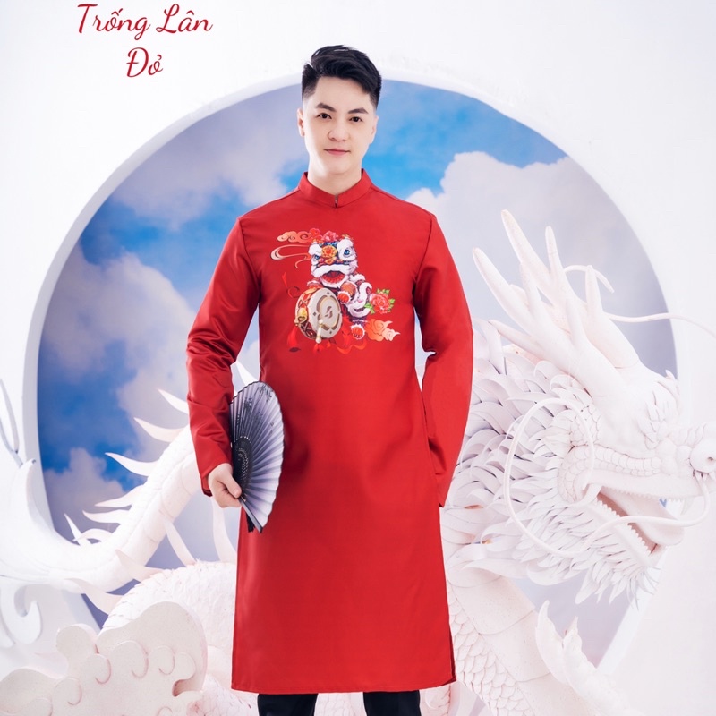 Áo Dài Nam Họa Tiết Phượng Hoàng Truyền Thống Tinh Tế Cho Anh Hiện Đại