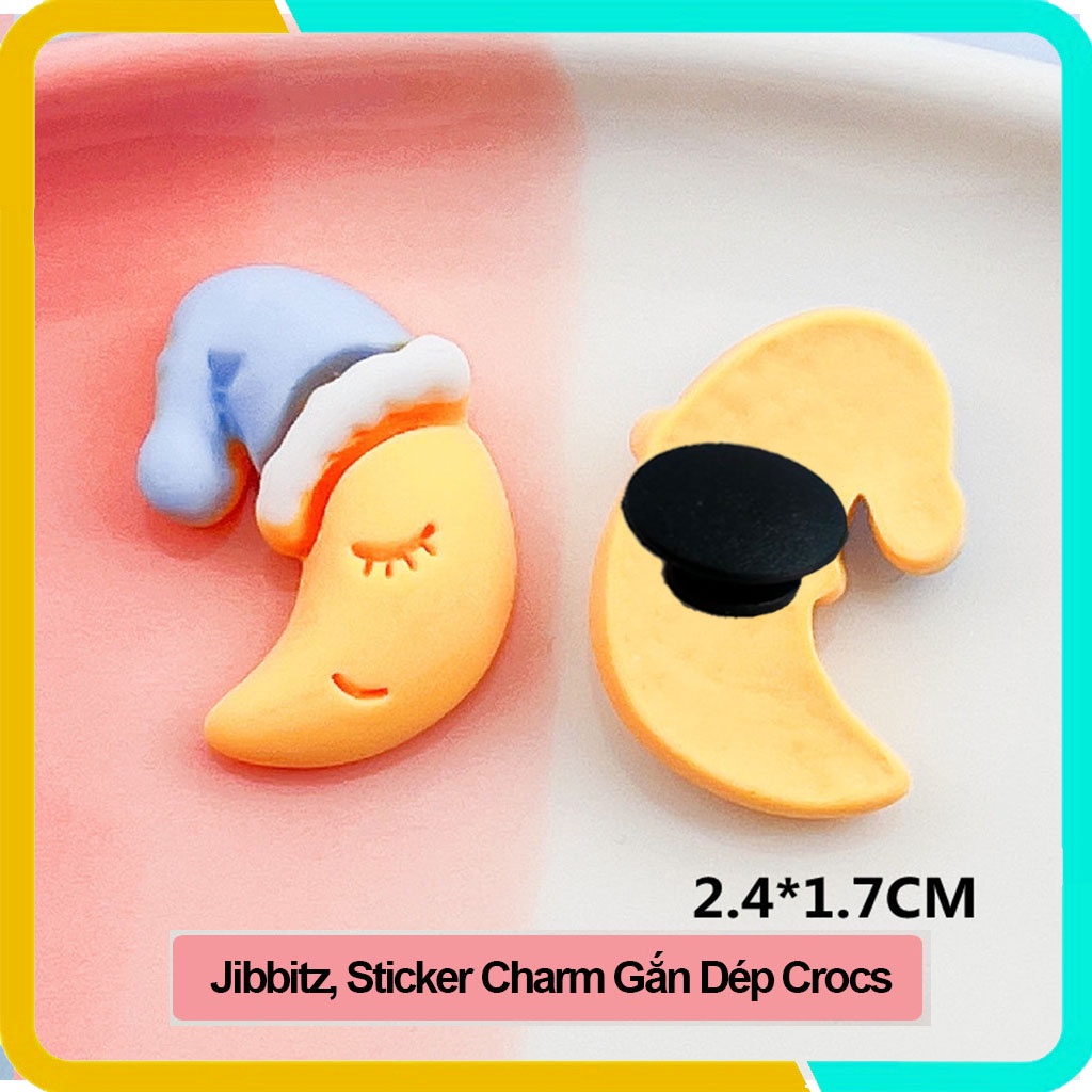 Nút Gắn Sticker Cho Dép Crocs, Jibbitz, Charm Trang Trí DIY Hình Mặt Trời Dễ Thương  ST05