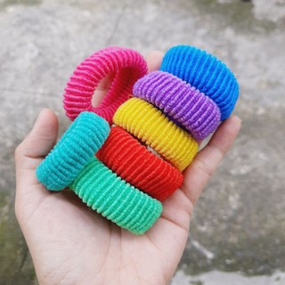 Túi 10 thun cột tóc màu tươi ngẫu nhiên