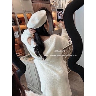 Set len choàng lông thỏ 23'September Clothes