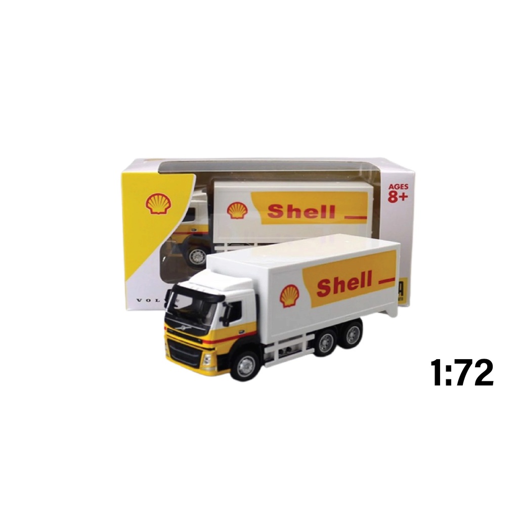 Mô hình xe tải chở dầu Shell Volvo có đèn và âm thanh tỉ lệ 1:50 CCA 8190