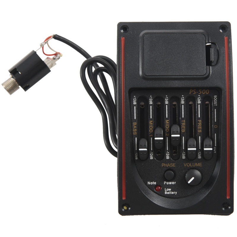 Bộ Cân BằNg Âm Thanh 5 Băng Tần Cho ĐàN Guitar EQ PS-500 5-Band EQ