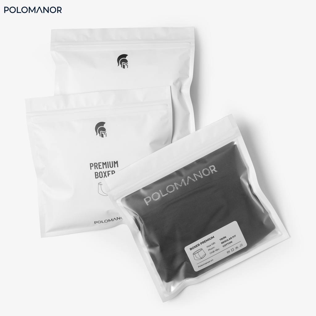 Quần lót nam boxer AMIDE dệt sợi tự nhiên kháng khuẩn , khử mùi , thoáng khí - POLOMANOR