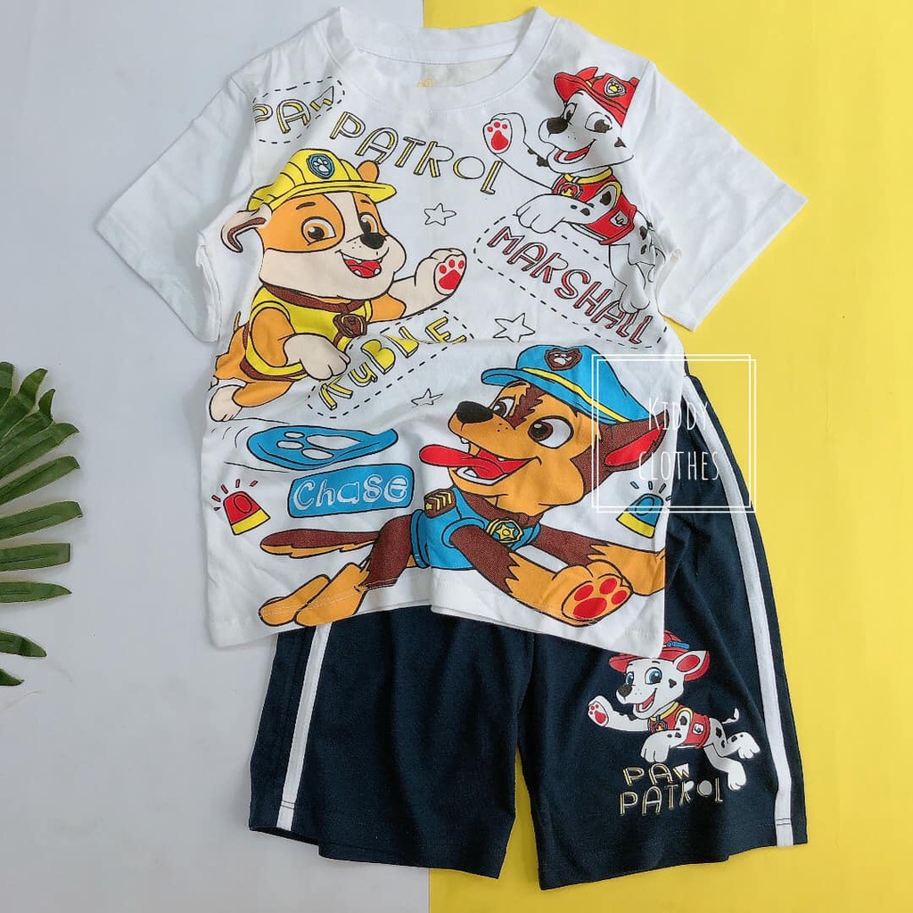 Bộ đùi bé trai chất cotton dư xịn hình in hoạt hình nhiều mẫu