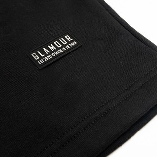 Quần short Glamour - Basic Short - Đen/Xám