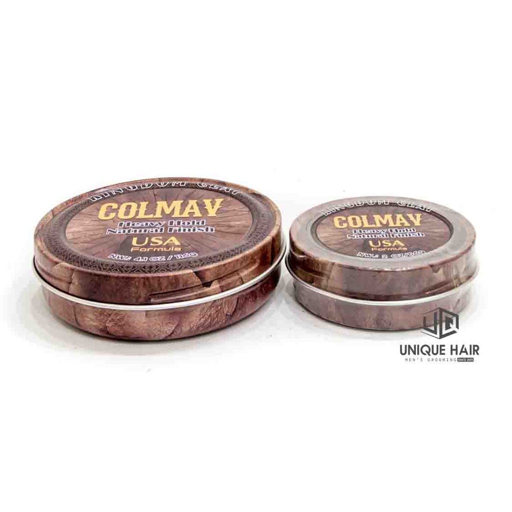 Sáp vuốt tóc Colmav Kingdom Clay & Kingdom Pomade Water Soluble Firme Hold 116g & 56g - new 2023 - Chính Hãng + Quà Tặng