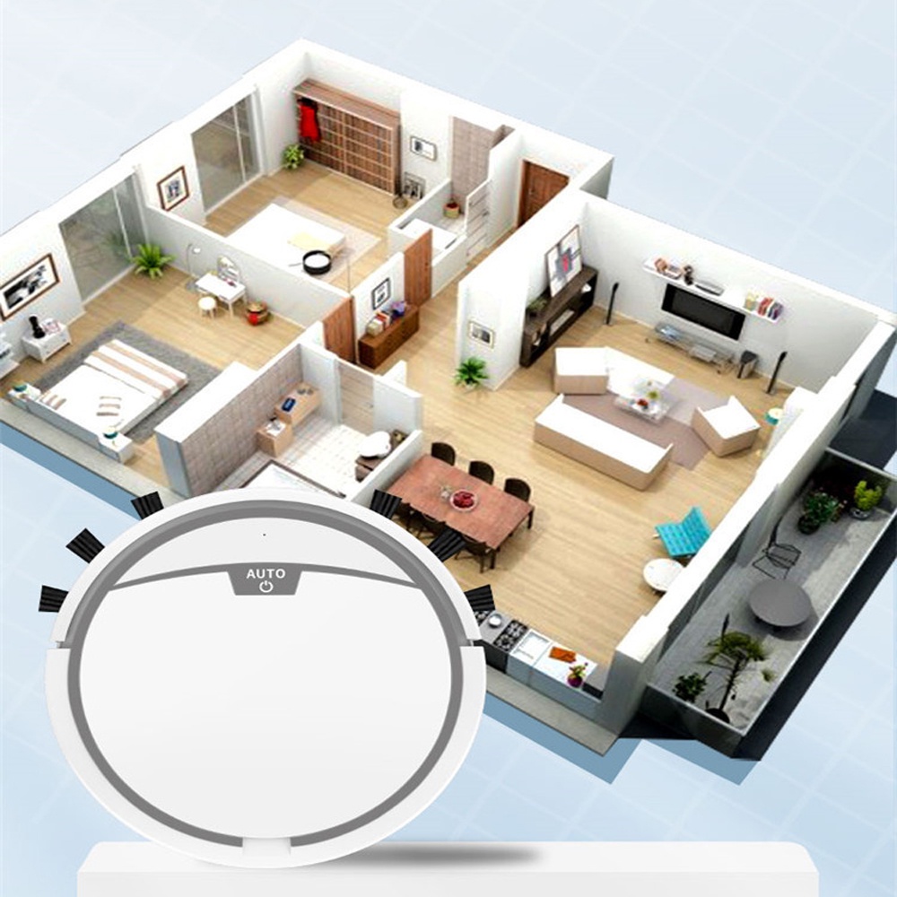 Robot Hút Bụi Lau Nhà RS600, Máy Hút Bụi. Điều Khiển Qua App điện thoại, lực hút mạnh, chống rơi, hoạt động sơ đồ | BigBuy360 - bigbuy360.vn