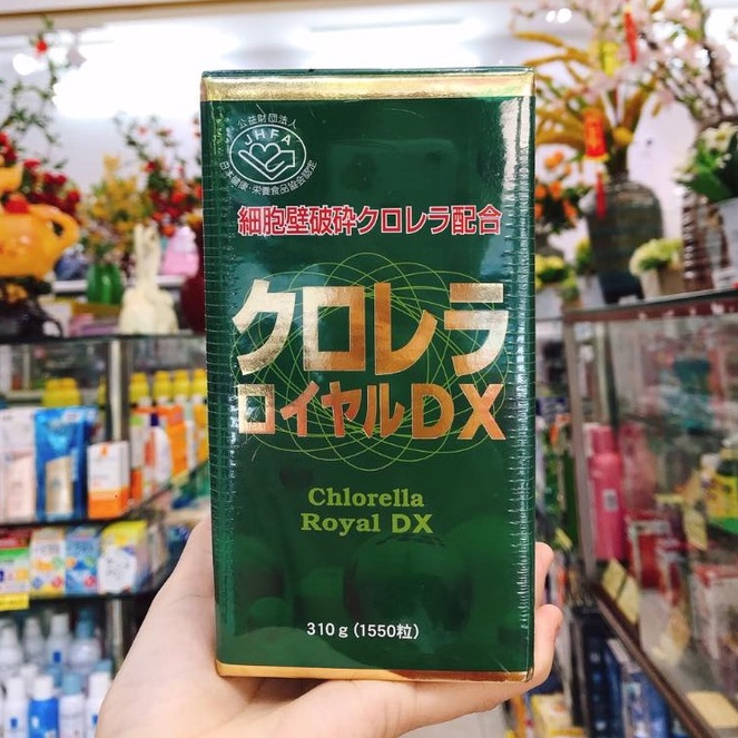 Tảo Lục Chlorella Royal DX 1550 Viên Nhật Bản - TẢO XOẮN HOÀNG GIA