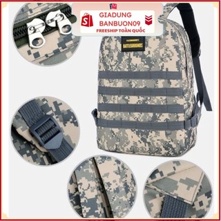 Balo pubg cao cấp | ba lô 3 pubg họa tiết rằn ri chống gù lưng, chống sốc vải quân đội chống thấm nước cho nam nữ