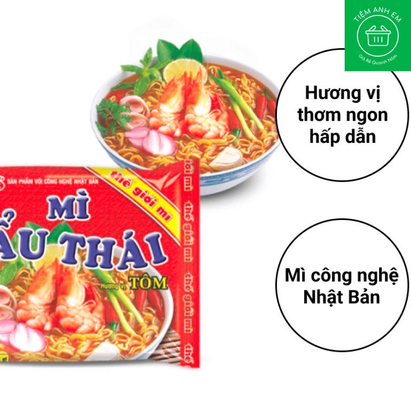Mì Lẩu Thái tôm gói 80g