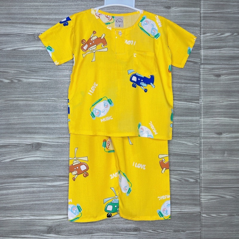 Bộ tole/lanh bé trai tay ngắn quần dài
