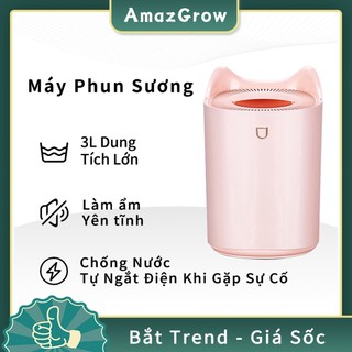 Máy xông tinh dầu cao cấp cho phòng ngủ máy phun sương tạo ẩm khuếch tán tinh dầu tỏa hương thơm đuổi muỗi
