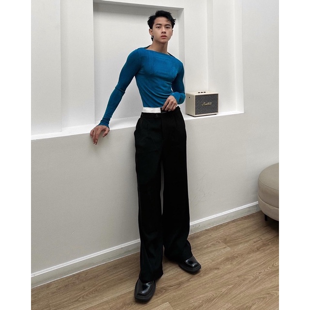 Áo thun body cổ ngang