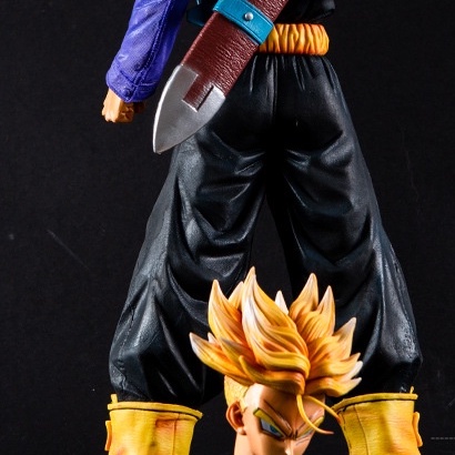 Mô hình trunks 45cm có 2 đầu thế - mô hình dragonball trunks có box trang trí bàn học không đế siêu net