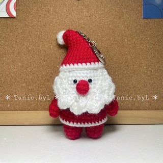 Móc Khoá Ông Già Noel Bằng Len Handmade