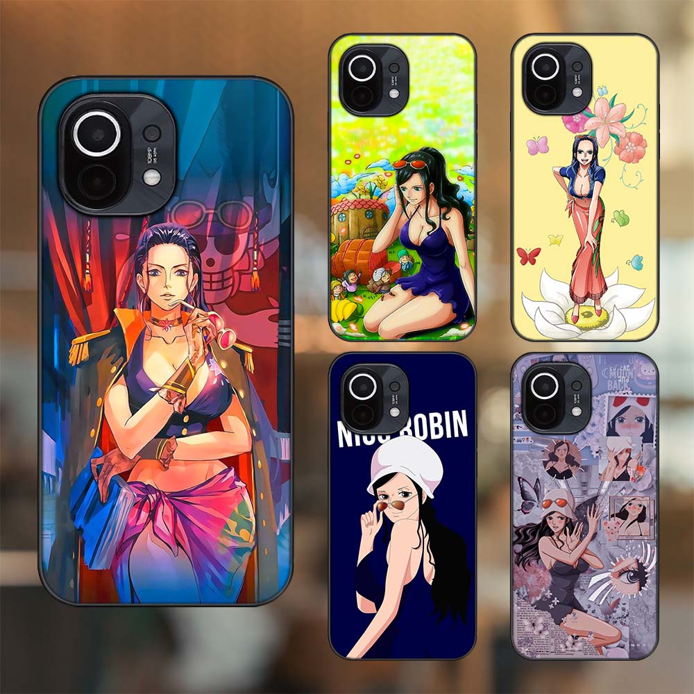 Ốp lưng Xiaomi Mi 11 viền đen in hình Nico Robin One Piece Đảo Hải Tặc