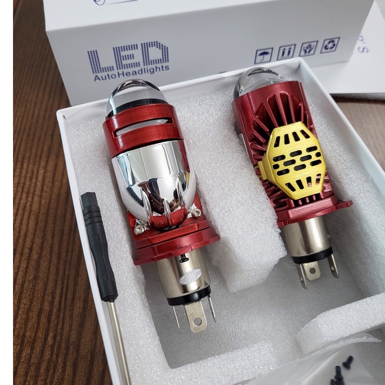 Đèn Pha Led Bi Cầu Xe Máy H4 M01J Bản Chíp Osram - 40w