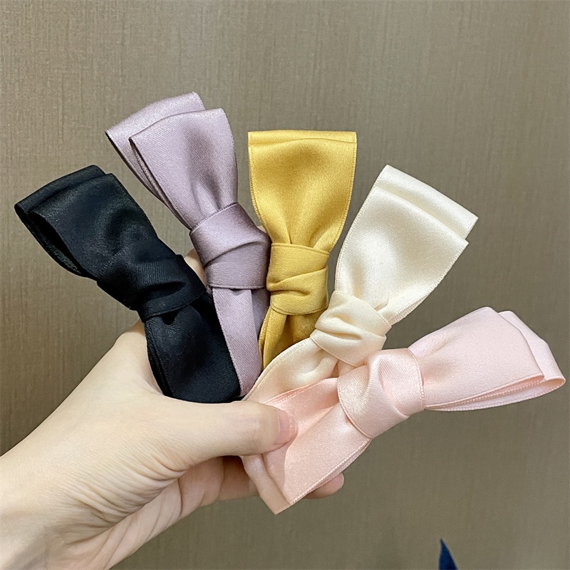 Kẹp Tóc Nơ Hai Lớp Thời Trang Hàn Quốc Chất Lượng Cao