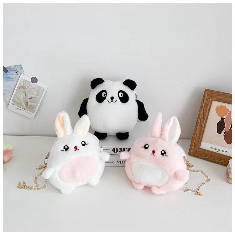 Túi Đeo Chéo Hình Thỏ Bông Dễ Thương