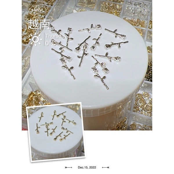 charm nail, phụ kiên  đính móng