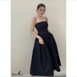 ♥ĐẦM ĐỎ TKQC 2 DÂY XOÈ DÁNG DÀI♥️