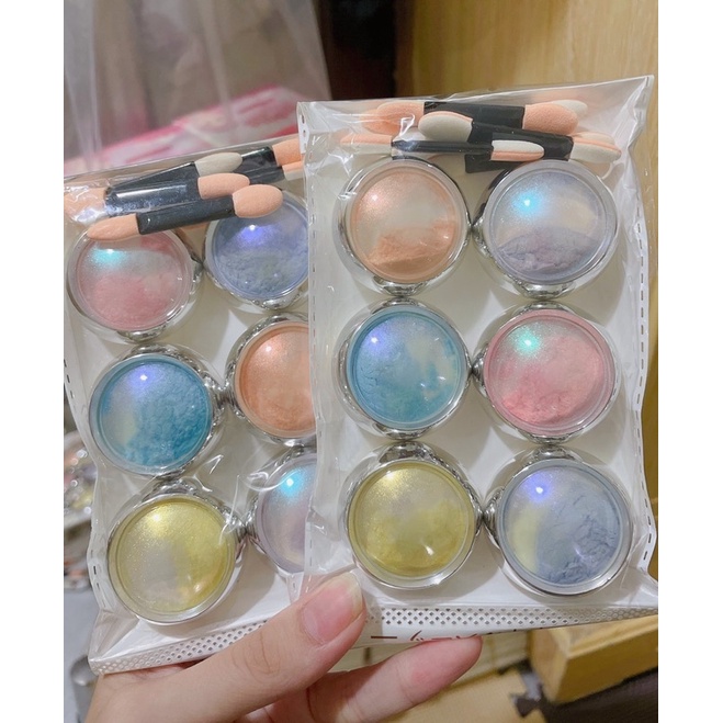 Set 6 bột tráng gương ngọc trai HK NAIL ACCESSORIES