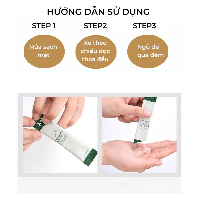 Mặt Nạ Ngủ Thạch BioAqua Nâng Cơ, Căng Bóng, Bổ Sung Collagen Cấp Nước Dưỡng Ẩm 4ml *20 Gói