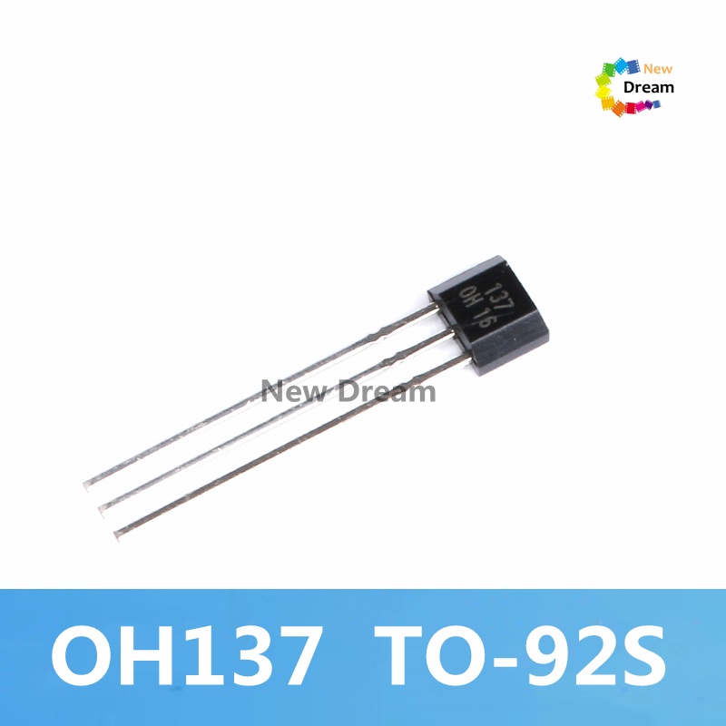10 chiếc OH137 Cảm biến từ tính Hall Effect Switch TO-92S Transistor Silk màn hình 137