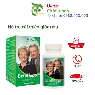 BoniHappy - hỗ trợ Giảm mất ngủ - Mua 6 tặng 1 bằng tem tích điểm Boni Happy