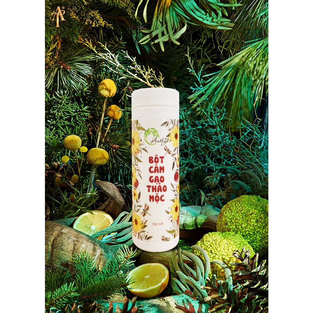 Bột Cám Gạo Thảo Mộc (rửa mặt/mặt nạ) - AnThy Organic.