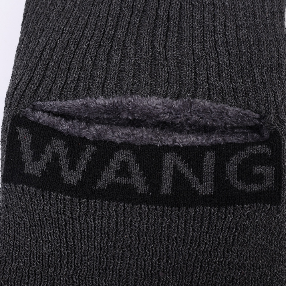 Mũ beanie / Khăn Choàng Cổ Hai Lớp Bằng Vải Nhung San Hô Giữ Ấm Chống Gió Cho Nam Và Nữ