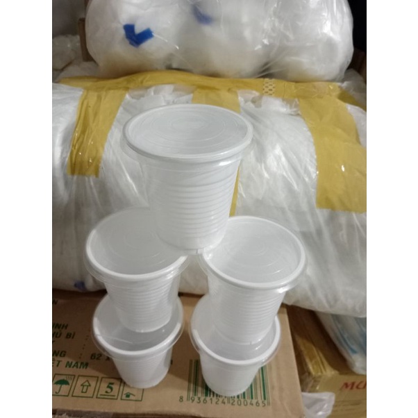 Ly nhựa trắng sữa 180 ml