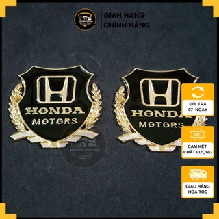 Bộ 2 logo bông lúa HONDA trang trí xe hơi