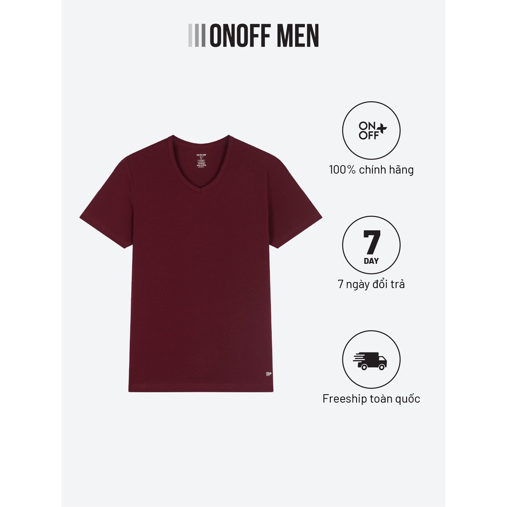Áo thun cotton nam mềm mại, hút ẩm tốt - ONOFF H17TS17025