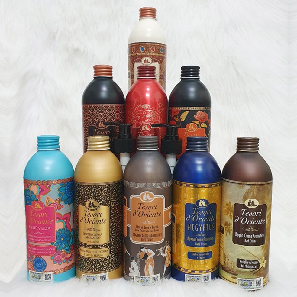 Sữa Tắm Lưu Hương Nước Hoa Ý Tesori d'Oriente - Mùi Hương Thơm Mát Lưu Giữ Cả Ngày 500ml