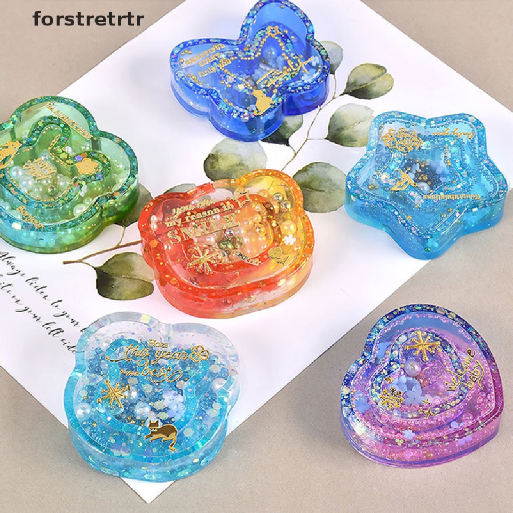 Khuôn silicone đổ epoxy hình ngôi sao năm cánh /mặt trăng trang trí DIY