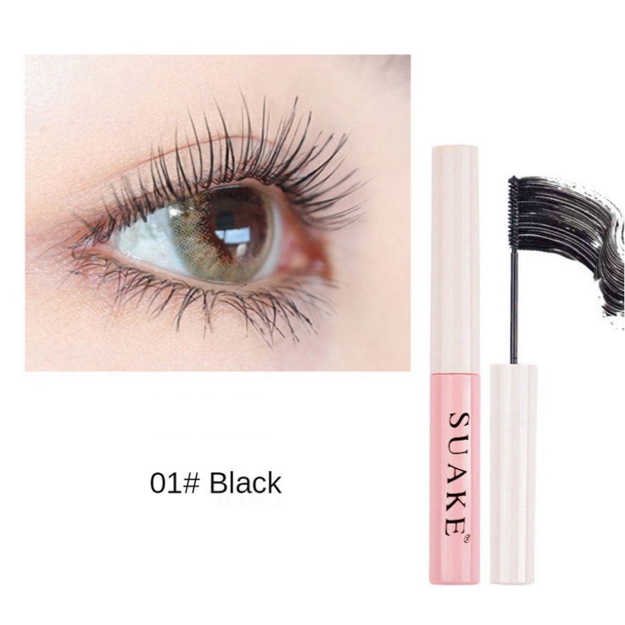 Mascara không thấm nước và mồ hôi lâu trôi làm cong dài mi đầu cọ nhỏ Suake nội địa trung chính hãng MASCARA 19 Chic