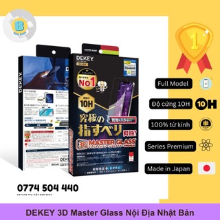 Kính cường lực dekey 3d master glass premium nhật bản