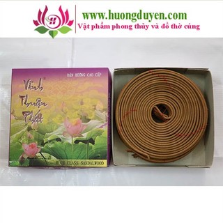 Nhang Khoanh Cao Cấp Vĩnh Thuận Phát, nhang khoanh đàn hương, nhang khoanh hương dược thảo thắp 12 giờ, 24 giờ