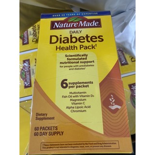 vitamin dành cho người tiểu đường bổ diabetes nature made diabetes 60 gói bổ tiểu đường mỹ