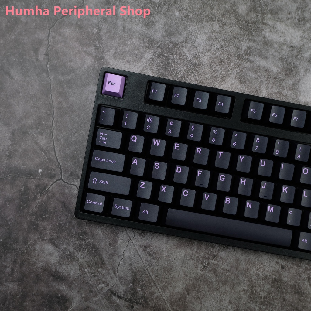 Bàn Phím Cơ Humha Lilac 140 Phím Màu Đen Chất Liệu PBT