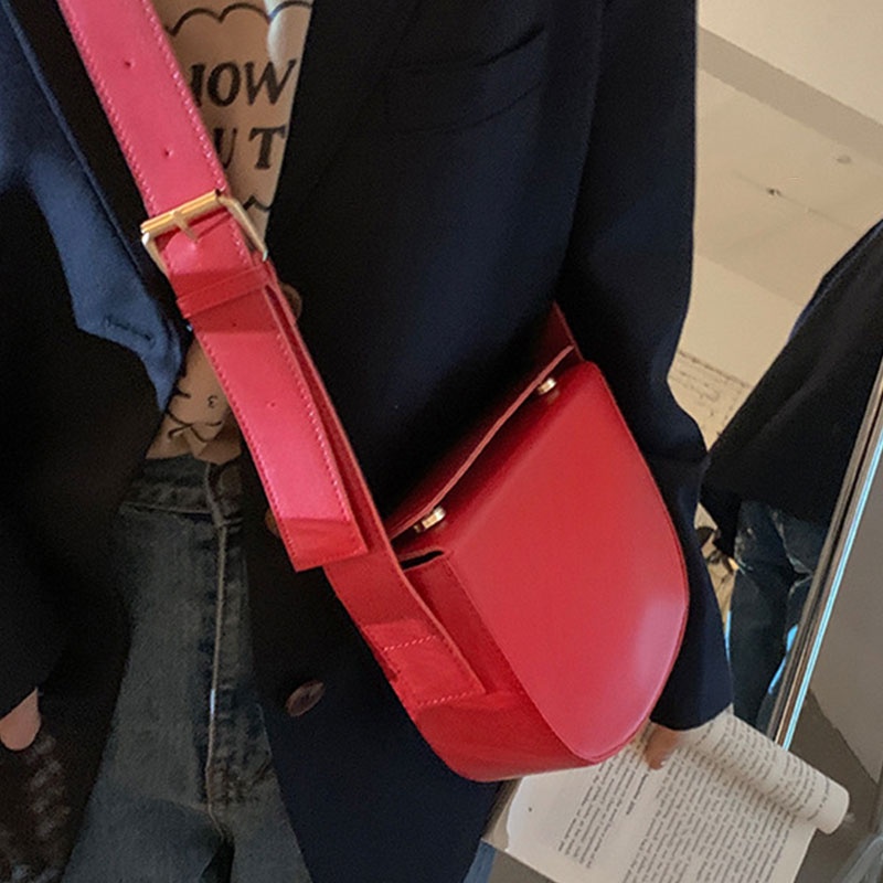 MISCHA Túi Đeo Chéo Vai Bằng Da PU Thời Trang Sành Điệu Cho Nữ