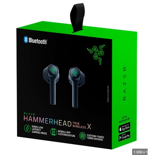 Tai nghe không dây Razer Hammerhead True Wireless X - hàng chính hãng