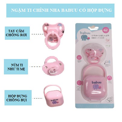 Ty ngậm Babuu cho bé - HÀNG CHÍNH HÃNG