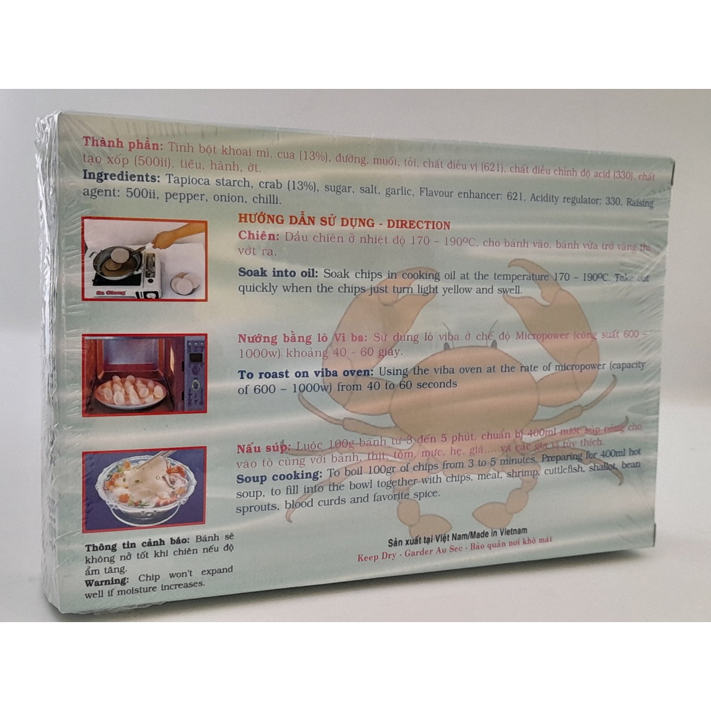 Bánh phồng cua đặc biệt Sa Giang 200g