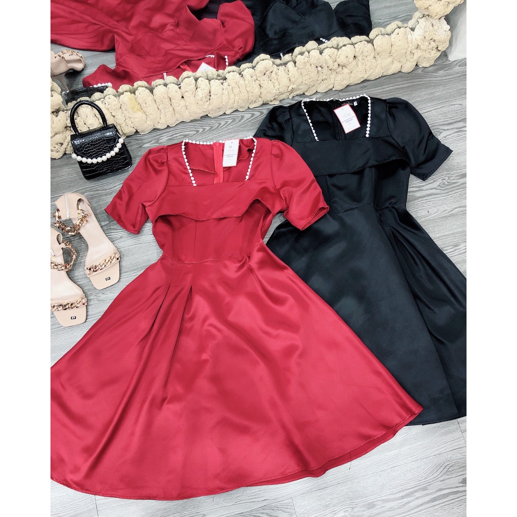 ĐẦM XOÈ CỔ VUÔNG VIỀN REN BIGSIZE D804 ❤ FREESHIP ❤ HÌNH THẬT 100% SHOP TỰ CHỤP