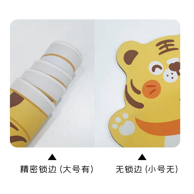 Tấm Lót Chuột Và Bàn Phím Máy Tính Dày Dặn Hình Chú Hổ Dễ Thương Chống Trượt Tiện Dụng Cho Gia Đình / Văn Phòng