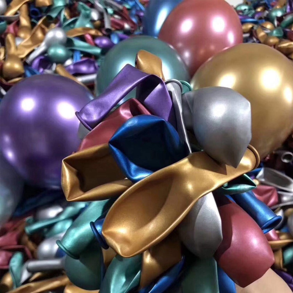 Bóng siêu nhũ, bóng chrome 10” (25cm), 14” (35cm) trang trí sinh nhật, party, khai trương, cưới hỏi, sự kiện, đầy tháng…