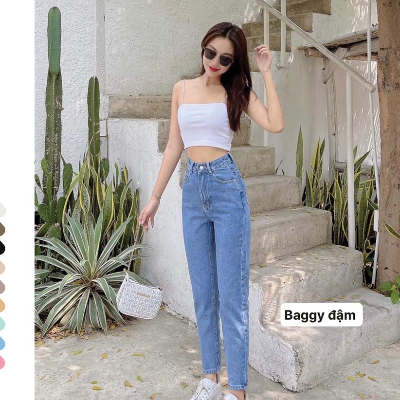 Quần Baggy Jean Nữ URBAN OUTFITS QJR112 Nhiều Màu Dáng Regular 60-66cm